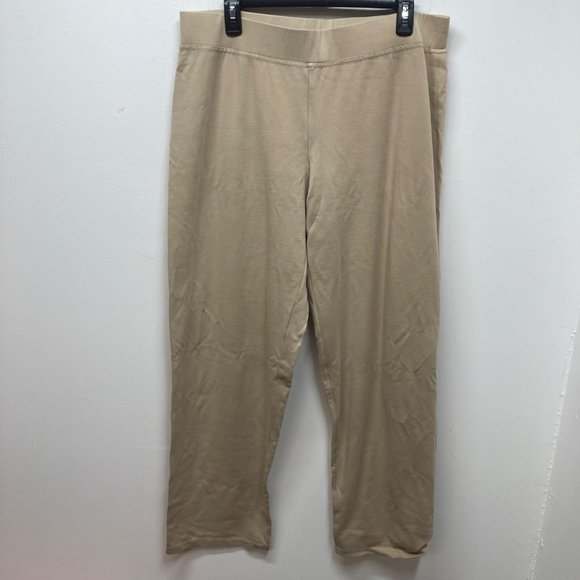EILEEN FISHER Womens Beige Wear To Work Straight leg Pants main image 1